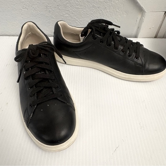 Tory Burch Howell Court Women Black Leather Lace Up Sneakers Shoes Size 10 - Picture 12 of 12